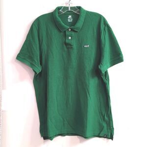 Vintage Nike Green Sneaker Logo Polo Sz XL